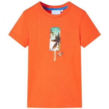 Camiseta infantil naranja oscuro 140 Día y Noche