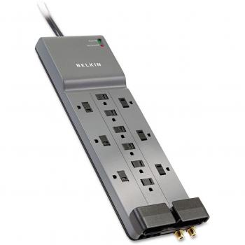 Belkin Professional Series SurgeMaster Surge Protector, 12 Outlets, 8ft Cord, 1875 Watt