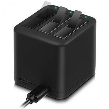 Batería ENEGON (Paquete de 2) y estación de Carga rápida de 3 Canales USB para el Cargador Insta360 One X PL903135VT-S01