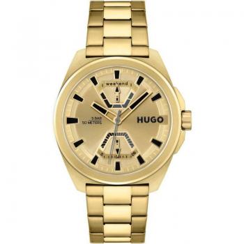 HUGO Mens #Expose Gold-Plated Stainless Steel Watch 1530243