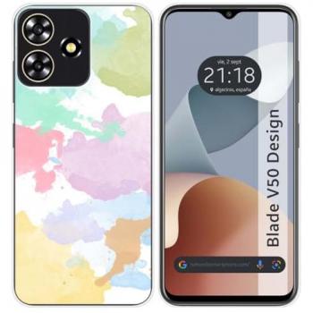 Funda de Silicona Acuarela 11 Dibujos para Zte Blade V50 Design 4G