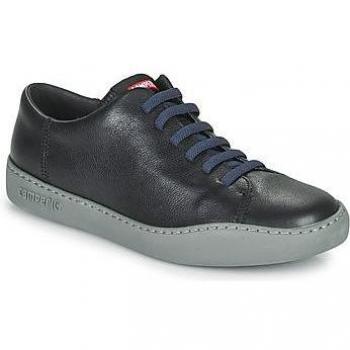 Camper Peu Touring Men's Sneakers - Black Smooth Leather, Size 45