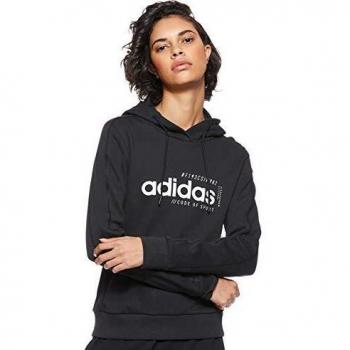 adidas W BB HDY Sweatshirt, Mujer, Black, S