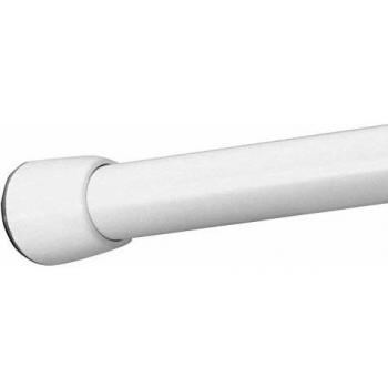 InterDesign Cameo Telescopic Shower Curtain Rod 87 in. L White