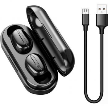 Auriculares Inalámbricos FDGAO TWS Bluetooth V5.0 con Micrófono, Caja de Carga, Deportivos e Impermeables para iOS y Android