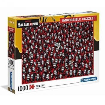 Clementoni- Puzzle 1000 Piezas Impossible La Casa de Papel
