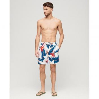Superdry Sustainable Hawaiian Print Swim Shorts - Optic Paradise - M