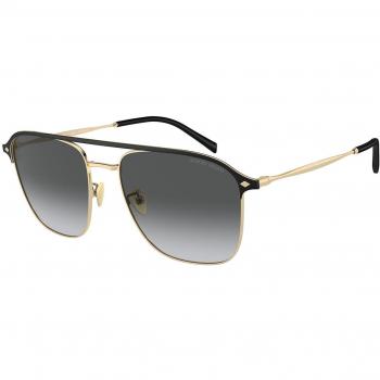Giorgio Armani AR6154 Polarized 3013T3 Men's Gold Sunglasses 57mm