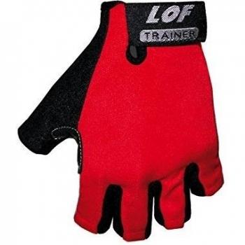 Lof Trainer - Guantes de fitness para hombres, color rojo, talla XL