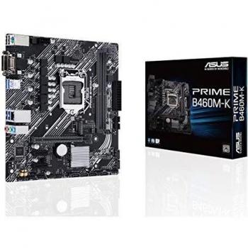ASUS Prime B460M-K - Placa Base mATX Intel de 10a Gen LGA 1200, soportel M.2, DDR4 2933 MHz, LAN 1Gb, DVI/VGA, 2 x USB 3.2 Gen 1 Frontales soporta Intel Optane