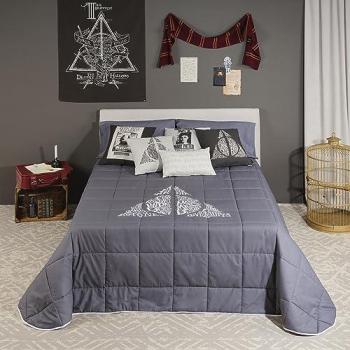 Edredón Harry Potter 250 gr modelo Reliquias Lettering para cama de 135 (235x270 cm)