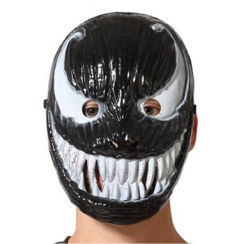 Máscara de Héroe Negro con Dientes Grandes - Gran Fiesta