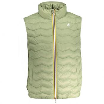 Green Eco Warm Jacket with Zipper - K-Way, Vests, male, Green, Size: L