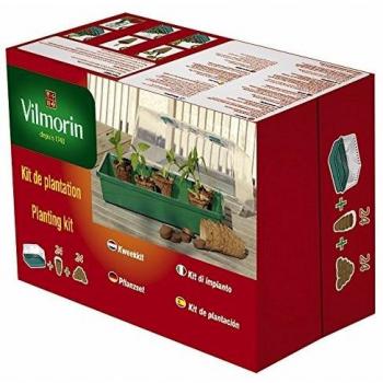 Set de Siembra Vilmorin - Kit completo para el cultivo de plantas, incluye semillas de diversas especies, sustrato especial para siembra, macetas biodegradables y guía de cultivo