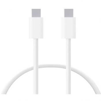 Cable de Carga y Datos USB-C a USB-C 30W Power Delivery Carga Rápida 1m Blanco Contact