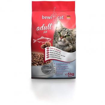 Pienso para Gatos Adultos Bewi Cat Pescado Esterilizados 5 kg