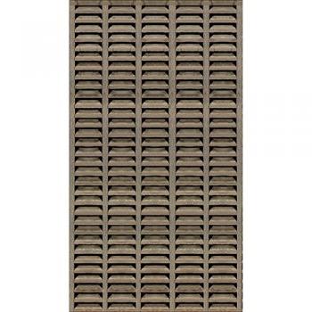 Sticker de refrigerador y lavavajillas efecto trompe l'oeil, aleta de madera, 180 cm x 100 cm