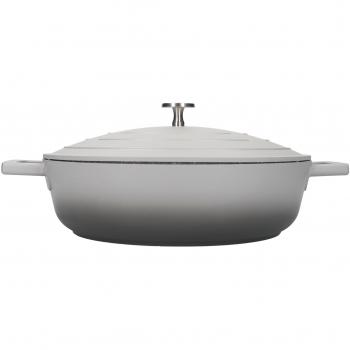 Cacerola poco Profunda MasterClass 4L/28cm, Aluminio Fundido Ligero, Apta para Horno y Placa de Inducción, Gris Ombre