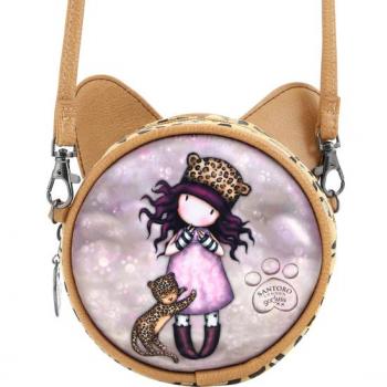 Bolso Bandolera Gorjuss Leopardo 'Wild Feline Adventure' (13,5 x 5,5 x 13,5 cm)