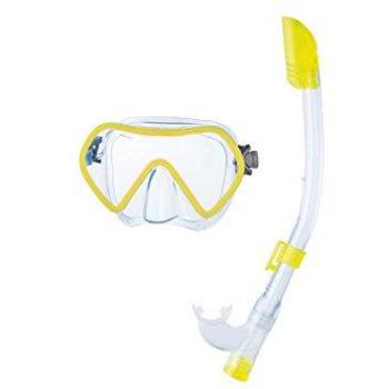 SEAC Zenith MD Set máscara y Tubo, Unisex, Amarillo, No Talla