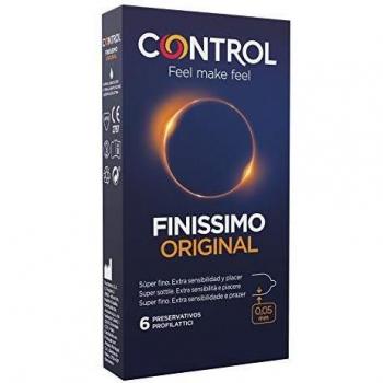 Control Sensivity - Finissimo Original 0.05mm Profilattico, 6 Profilattici