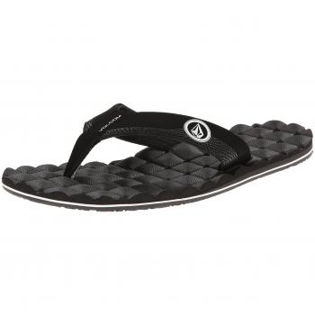 Volcom Recliner Sndl - Sandalias de material sintético para hombre, Negro - Schwarz