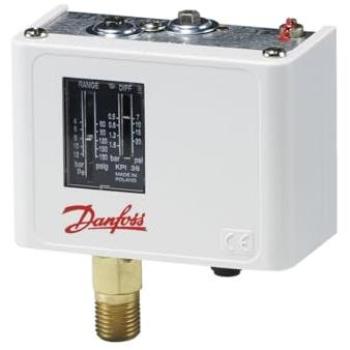 Presostato Danfoss KPI35, rango de 0,2 a 8 bar, diferencia de conmutación mecánica de 0,4 a 1,5 bar