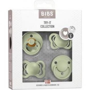 BIBS Soother Try-it Collection Size 1 Sage 0-6 months, 4 pcs