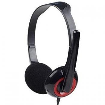 Gembird 3.5 mm mhs-002 Binaural Head-band Black, Red Headphone and Headset