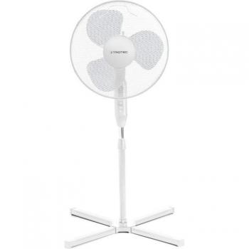 Ventilador de Pie Trotec TVE 15 S, 40W, Color Blanco, Potencia: 40W, Diseño moderno y elegante, Altura ajustable, Cabezal oscilante para una mejor circulación del aire,