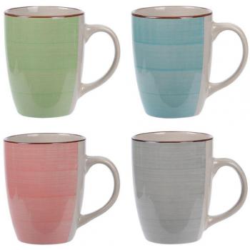 Set de 4 Tazas Cerámicas de 270 ml para Regalo