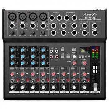 Audibax 1202 FX USB Mesa Mezclas 12 Canales y USB