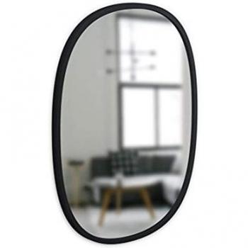 Umbra Hub Oval Black Wall Mirror - 45x60 cm