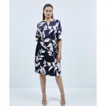 Couchel - Vestido midi estampado