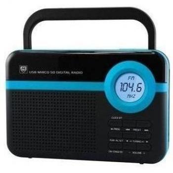She Portable Radio Clock She de PRC adc-102bl