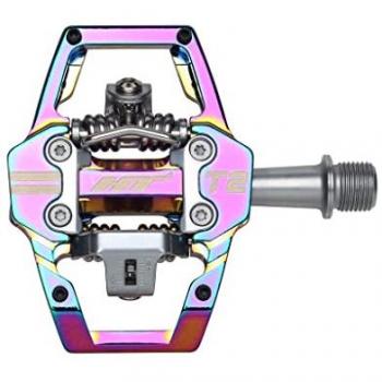 HT Components T2 Clip Pedals - Oil Slick Finish, Unisex