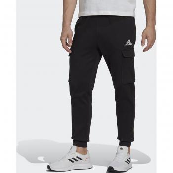 Pantalones adidas Essentials Fleece Regular Tapered Cargo Joggers - Hombre (Negro)