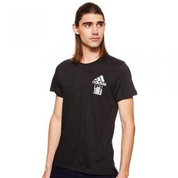 adidas Stay Tuned tee Camiseta de Manga Corta, Hombre, Black, L