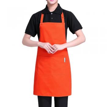 esonmus Delantal de Cocina de Poliéster con Tira de Cuello Ajustable y 2 Bolsillos para Hornear Jardinería Restaurante Barbacoa para Hombres y Mujeres