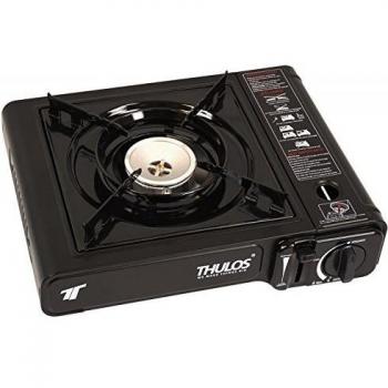 Thulos Práctica Cocina portátil a Gas, Funciona con Botella de Gas Modelo B-250. Ideal para Actividades al Exterior: Camping, picnics, barbacoas TH-GS008