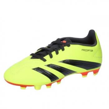 Botas de fútbol Adidas Predator Club FXG para niños en color amarillo solar