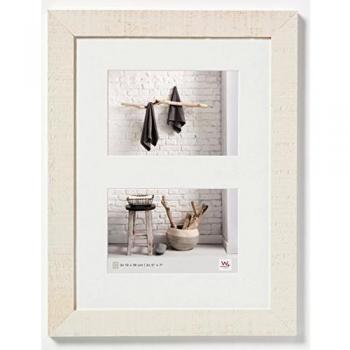 Walther Home Marco de Fotos, Madera, Blanco, 2X 13 x 18 cm