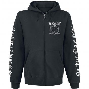 Immortal Northern Chaos Gods Sudadera Capucha con Cremallera Negro M