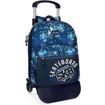 Movom, Mochila con Carro, 42 cm, 23.52 litros, Azul