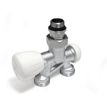 Válvula Bitubo Termostatizable Vertical Recta de Doble Reglaje Giacomini R356B1 1/2 x 18
