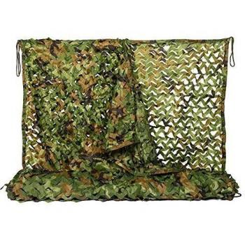 NINAT Red de Camuflaje Woodland 3M x 6M para la Caza Redes de Camuflaje Militar el Camuflaje Cubre Objetos Decorar Acampar y Dar Sombra