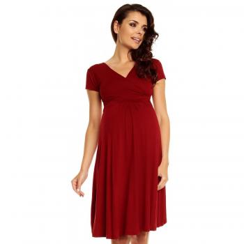 Zeta Ville - De Las Mujeres Maternidad Envolver V - Cuello Verano Vestido - Corto Mangas - 108