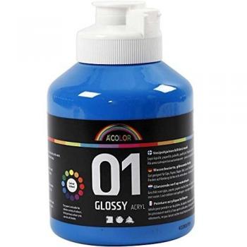 Pintura Acrílica Brillante Azul Primario 500 ml