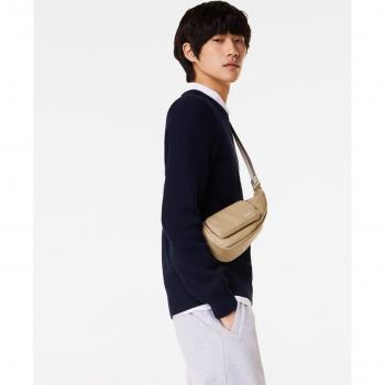 Lacoste - Jersey unisex de algodón ecológico con cuello redondo