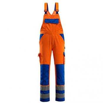 Mono de Trabajo con Rodilleras y Bolsillos para Genouilleras Safe Compete 07169, Naranja/Azul, Talla C44